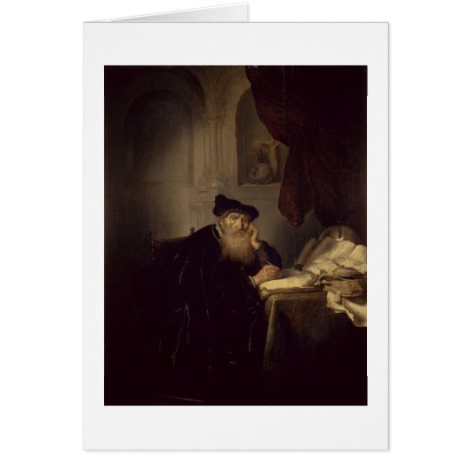 A Philosopher, 1635 (oil on panel) Cards (Front)