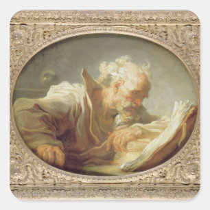 A Philosopher, c.1764 Square Sticker