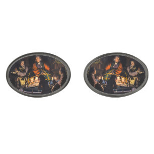 A Philosopher Lecturing on the Orrery Solar System Cufflinks