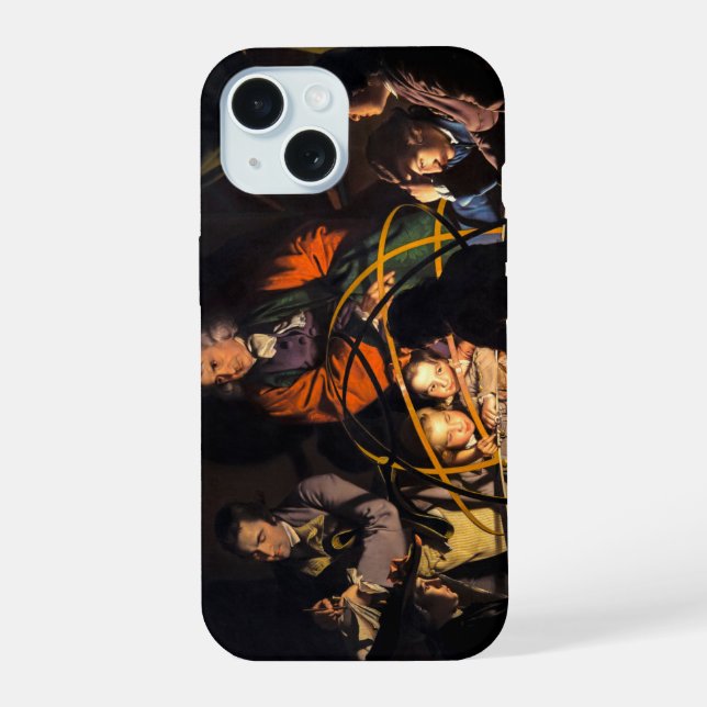 A Philosopher Lecturing on the Orrery Solar System Iphone Case (Back)