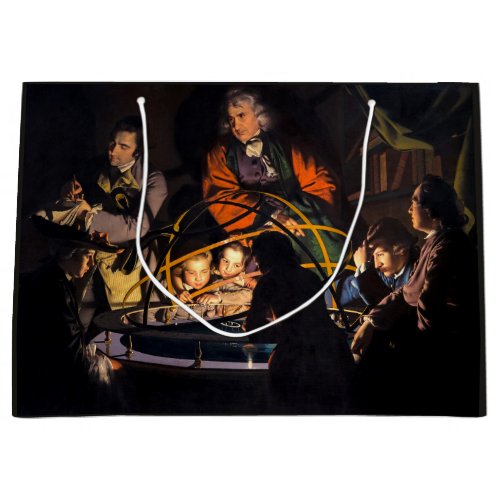 A Philosopher Lecturing on the Orrery Solar System Large Gift Bag