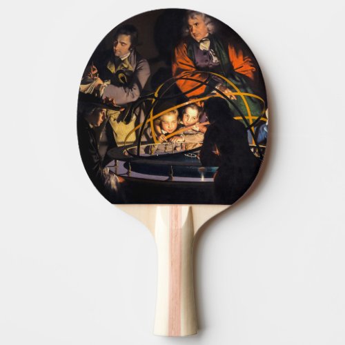 A Philosopher Lecturing on the Orrery Solar System Ping Pong Paddle