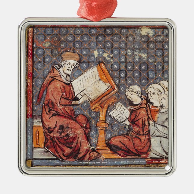 A Philosopher teaching in Paris Metal Ornament (Front)