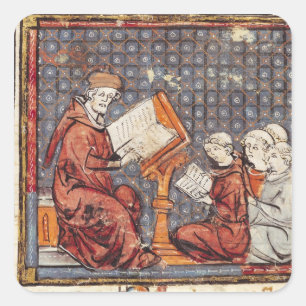 A Philosopher teaching in Paris Square Sticker