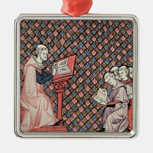 A philosophy lesson metal ornament (Front)