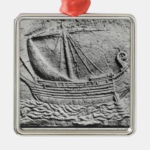 A Phoenician trade ship at Sidon Metal Ornament