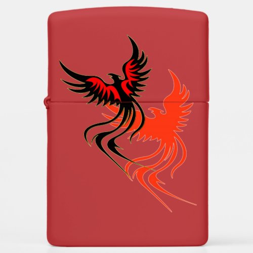 A Phoenixs Shadow Zippo Zippo Lighter