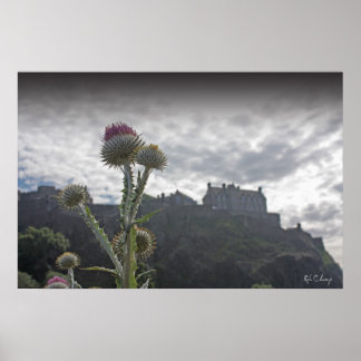 A photo poster print of Edinburgh Castle.