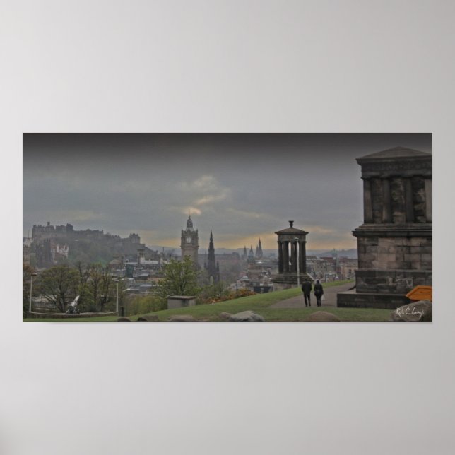 A photo poster print of Edinburgh from Calton Hill (Front)