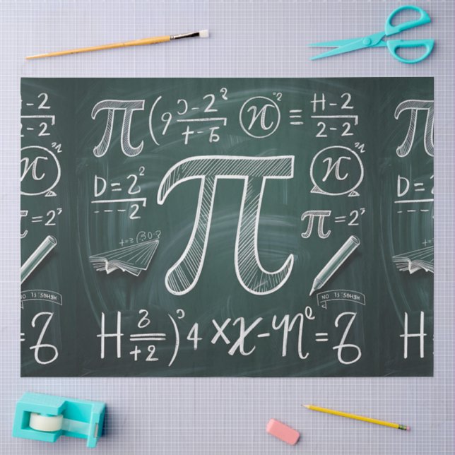 A Pi Day Celebration Series Design #1 Tissue Paper (Craft)