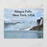 A Pic of Niagra Falls from the New York Side Holiday Postcard