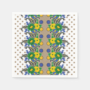 a picture of a pattern that looks like a peacock napkins