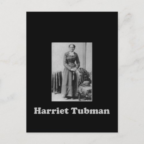 A Picture of Harriet Tubman in Black and White Postcard