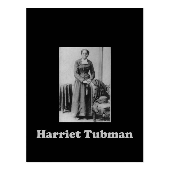 A Picture of Harriet Tubman in Black and White Postcard