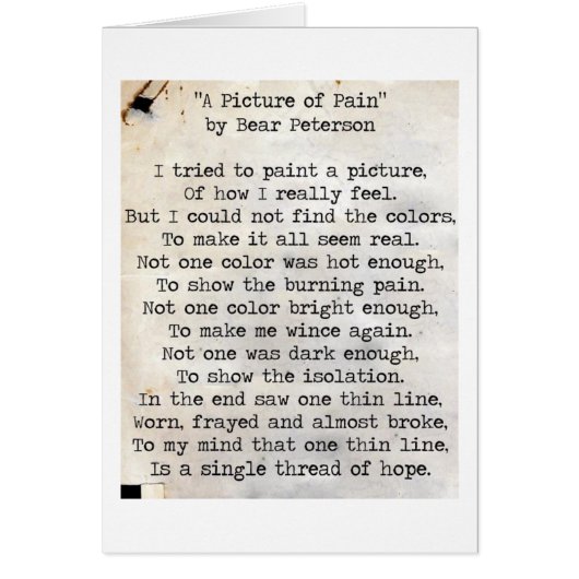 A Picture of Pain (Front)