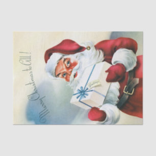 A Picture Perfect Portrait of Santa Claus Tissue Paper