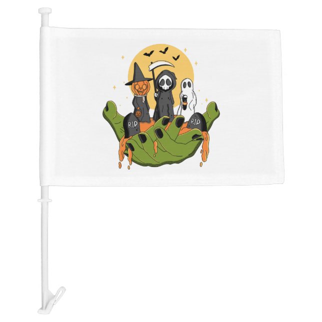 A Piece of Halloween Car Flag (Front)