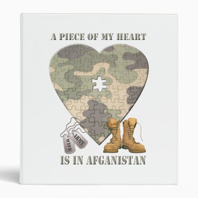 A Piece of My Heart Army Wife Photo Album Binder (Front)