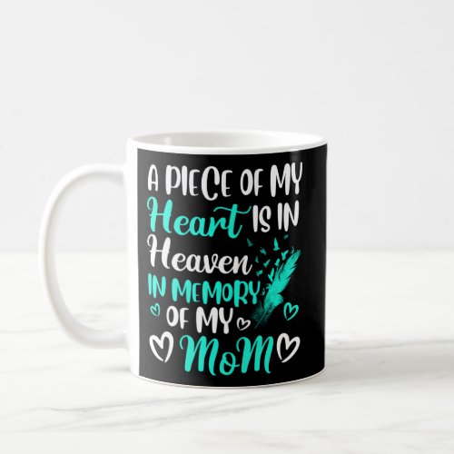 A Piece Of My Heart Is In Heaven In Memory Of Mom  Coffee Mug