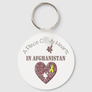 A Piece of My Hearts In Afghanistan Keychain