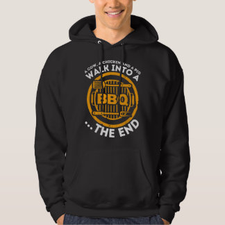 A Pig A Chicken And A Cow - Funny BBQ Smoker Barbe Hoodie