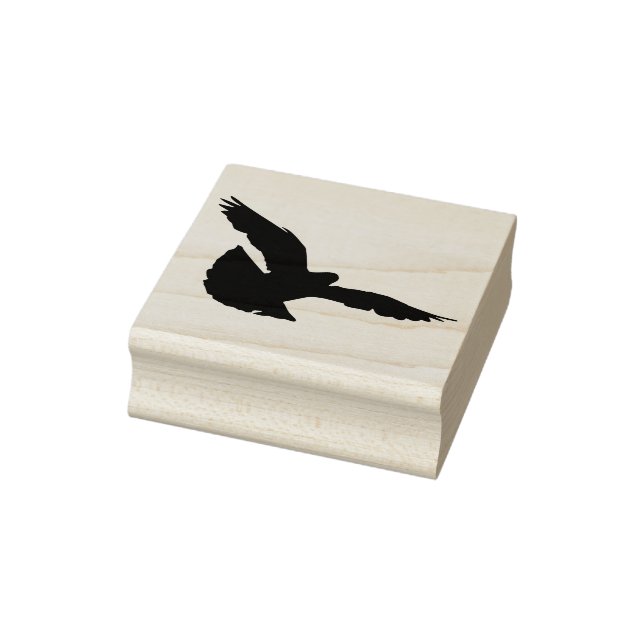 A pigeon in flight rubber stamp (Stamp)