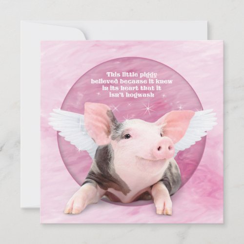 A Piggy Believed Card