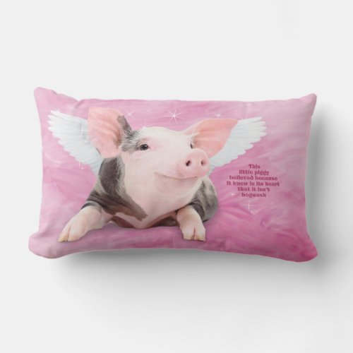 A Piggy Believed Lumbar Pillow