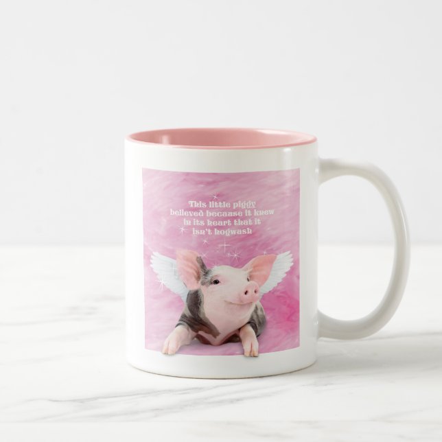 A Piggy Believed Two-Tone Coffee Mug (Right)