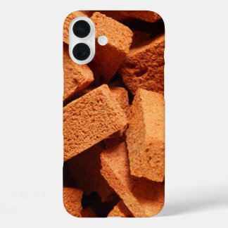 A pile of bricks construction iPhone 16 plus case