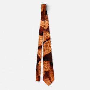 A pile of bricks construction neck tie
