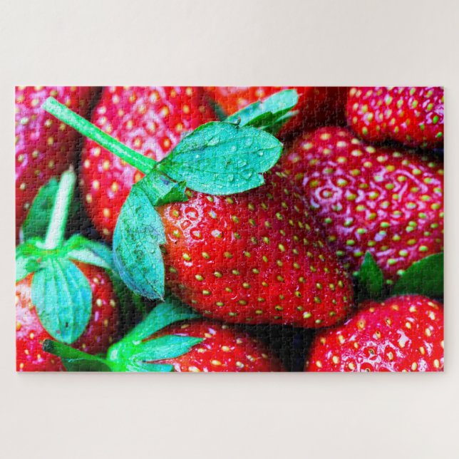 A Pile Of Red Strawberries Jigsaw Puzzle (Horizontal)