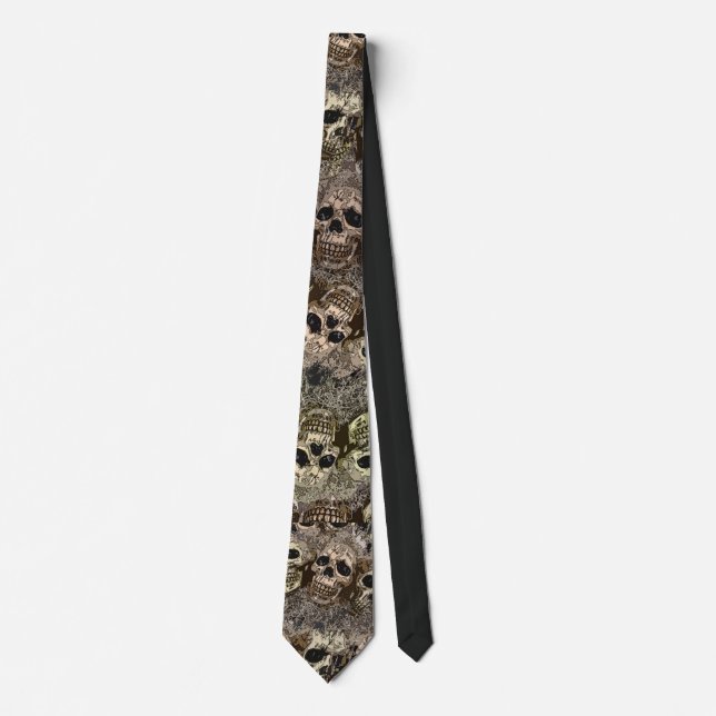 A Pile of Skulls Neck Tie (Front)
