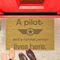 A Pilot & Normal Person Lives Here, Funny,Welcome