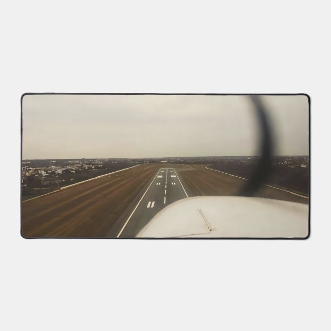 A Pilot's Perspective: Cessna 172 Cockpit Takeoff Desk Mat (Front)