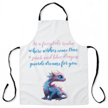 A Pink and blue dragon guards dreams for you