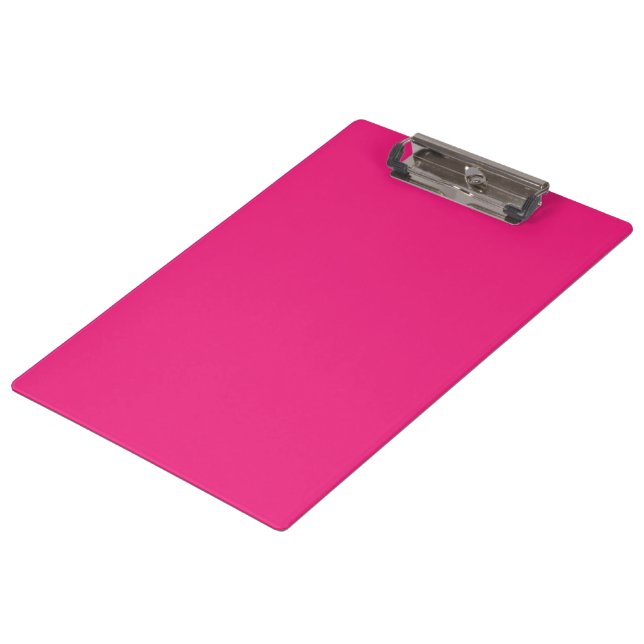 a pink background with a black border clipboard (Angled)