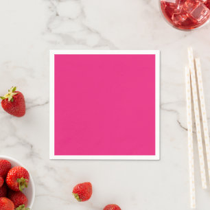 a pink background with a black border napkins