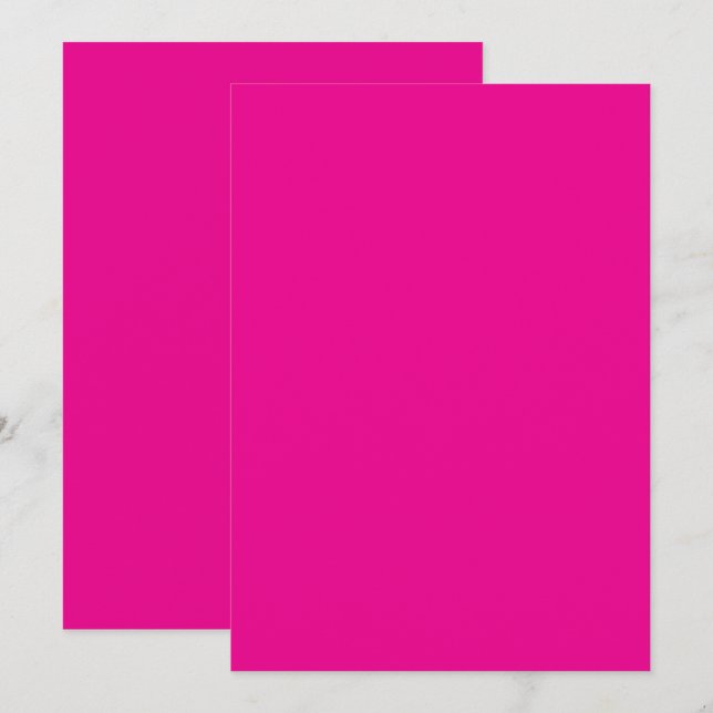 a pink background with a black border thank you card (Front/Back)