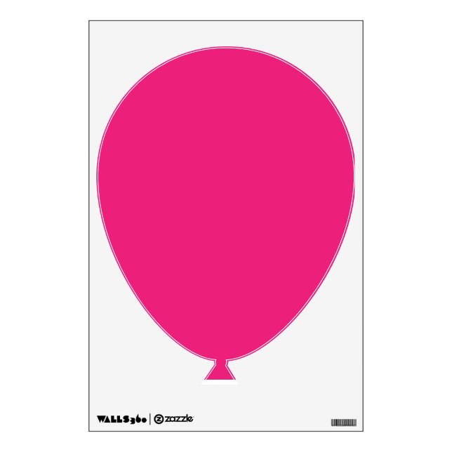 a pink background with a black border wall decal (Front)