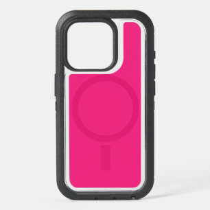 a pink background with a black iPhone 15 pro case