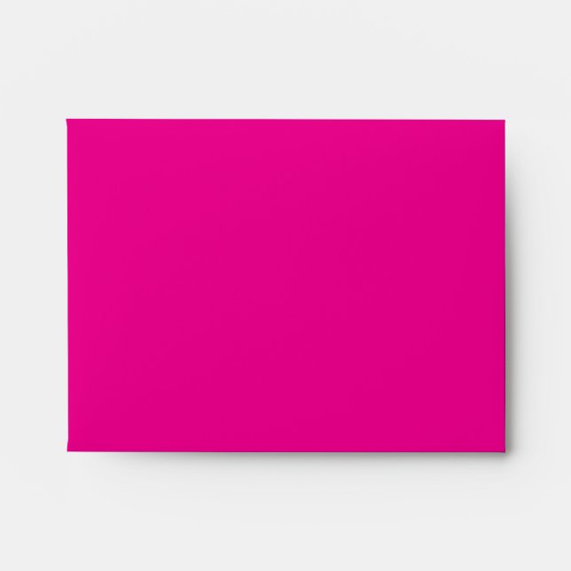 a pink background with a  envelope (Front)