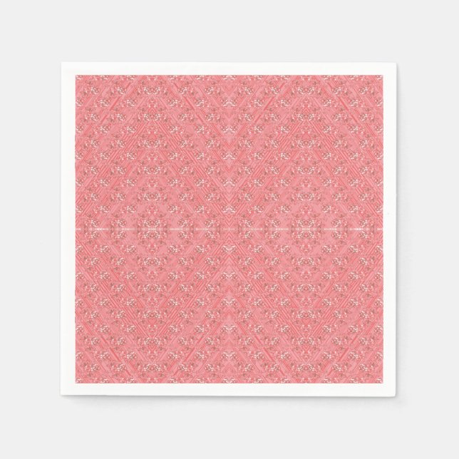 a pink background with a pattern in the middle_ napkins (Front)