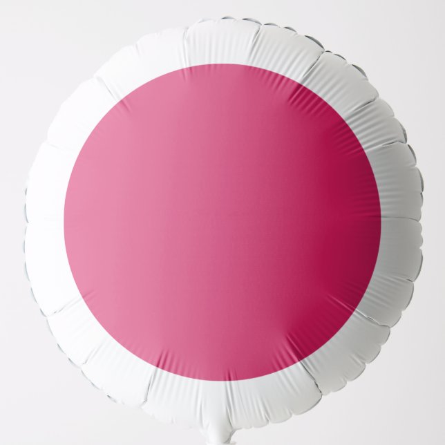 a pink background with a white border balloon (Front)