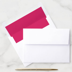 a pink background with a white border envelope liner