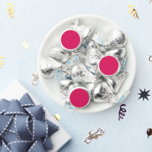 a pink background with a white border hershey®'s kisses®