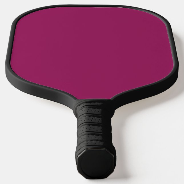 a pink background with a white border pickleball paddle (Laydown)
