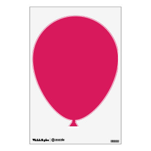 a pink background with a white border wall decal