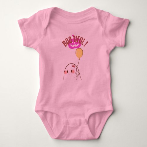 A pink BOOTIFUL  Baby Bodysuit