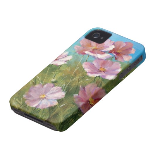 A Pink Floral Garden Case-Mate iPhone Case (Bottom)